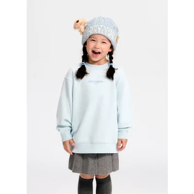 13DE MARZO Kids BabyBear Crewneck Sweater Blue