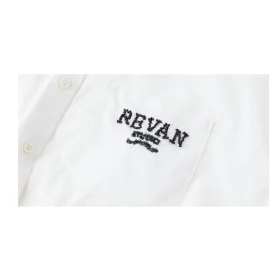 REVAN Urban Chic Contrast Shirt White - Image 8