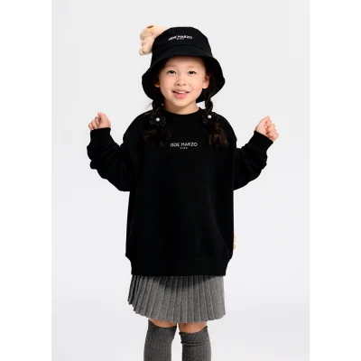 13DE MARZO Kids BabyBear Crewneck Sweater Black