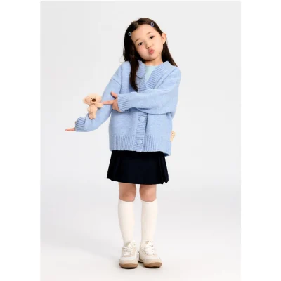 13DE MRAZO BabyBear Knit Cardigan Blue