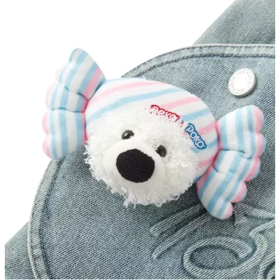 13DE MARZO Fujiya Sweets Bear Denim Dress Blue - Image 7