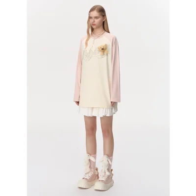 13DE MARZO Doozoo Holding Hands Socks Pink - Image 3