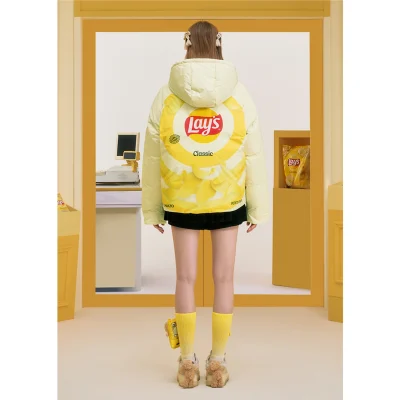 13DE MARZO Lay's Flavor Down Jacket Yellow - Image 5