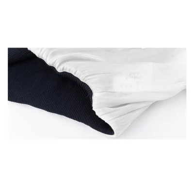 REVAN Layered Chic Shirt White Navy Blue - Image 10