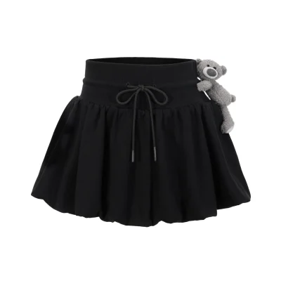 13DE MARZO Doozoo Bud Skirt Black