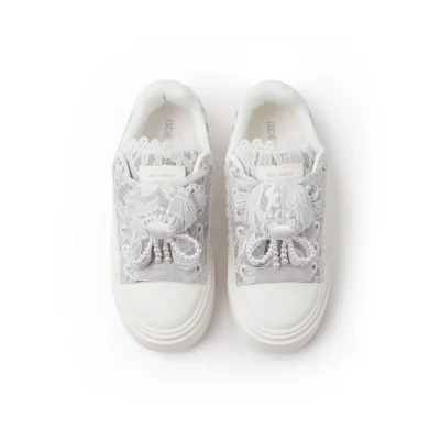 13DE MARZO Bear Lacy Badge Sneaker Grey