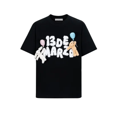 13DE MARZO Float Cloud Balloon T-shirt Black