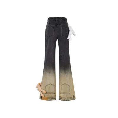 13DE MARZO Doozoo Around Flare Jeans Black - Image 2