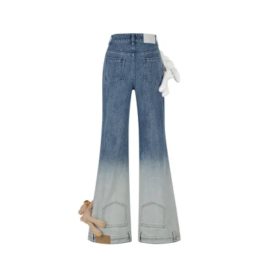 13DE MARZO Doozoo Around Flare Jeans Blue - Image 2