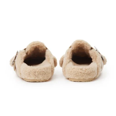 13DE MARZO Bear Head Fleece Birkenstock Khaki - Image 6