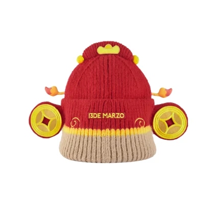 13DE MARZO BabyBear Wealth Beanie Red - Image 5