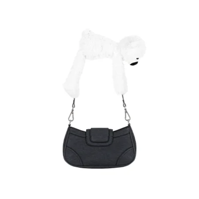 13DE MARZO Doozoo Shoulder Bag Black - Image 5