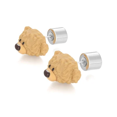 13DE MARZO Bear Ear Stud Silver