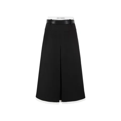 13DE MARZO Base Pleated Dress Black - Image 5