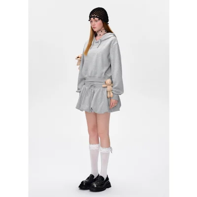 13DE MARZO Doozoo Bud Skirt Grey