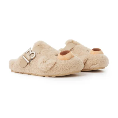 13DE MARZO Bear Head Fleece Birkenstock Khaki