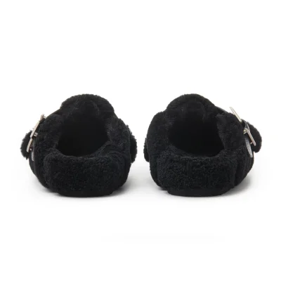 13DE MARZO Bear Head Fleece Birkenstock Black - Image 6