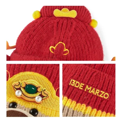 13DE MARZO BabyBear Wealth Beanie Red - Image 7