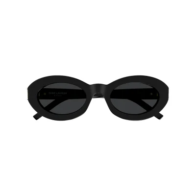 Saint Laurent Sunglasses SLM136 Black Black - Image 4