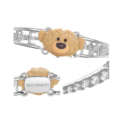 13DE MARZO Bear Logo Bracelet Silver - Image 7