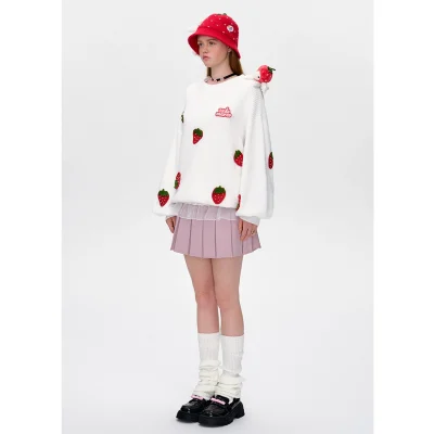 13DE MARZO Bear Mini Fruit Hat Red - Image 3