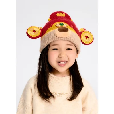 13DE MARZO BabyBear Wealth Beanie Red - Image 3