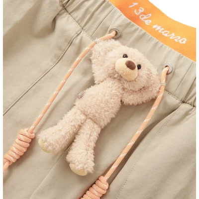13DE MARZO Double Layered Cargo Pants Khaki - Image 6