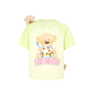 13DE MARZO BabyBear Cake Time T-shirt Green