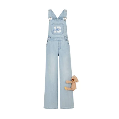 13DE MARZO Doozoo Denim Overall Blue