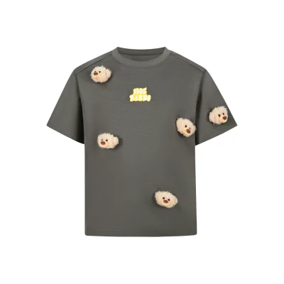 13DE MARZO BabyBear Mini Cover T-shirt Grey