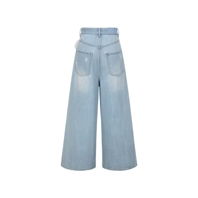 13DE MARZO Doozoo Low Waist Jeans Blue - Image 5