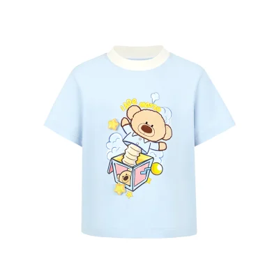 13DE MARZO BabyBear Gift Box T-shirt Blue