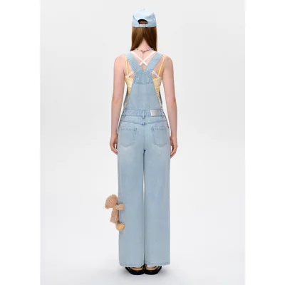 13DE MARZO Doozoo Denim Overall Blue - Image 4