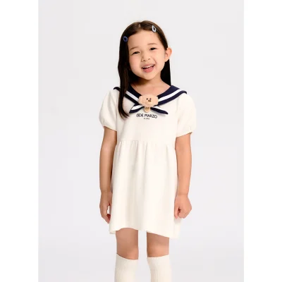 13DE MARZO BabyBear Sailor Dress White - Image 2