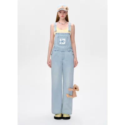 13DE MARZO Doozoo Denim Overall Blue - Image 2