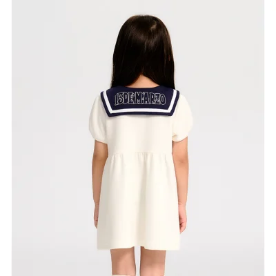 13DE MARZO BabyBear Sailor Dress White - Image 3