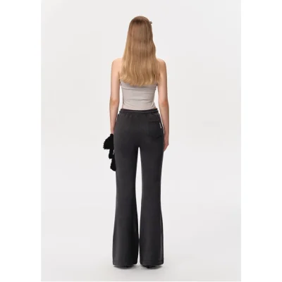 13DE MARZO Doozoo Flare Jeans Black - Image 4