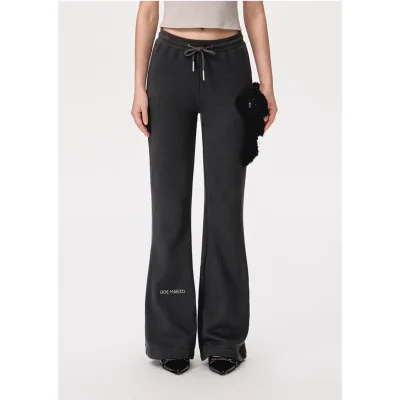 13DE MARZO Doozoo Flare Jeans Black