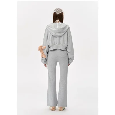 13DE MARZO Doozoo Flare Jeans Grey
