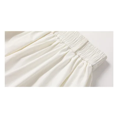 REVAN Soft Kapok Pleated Skirt White - Image 8