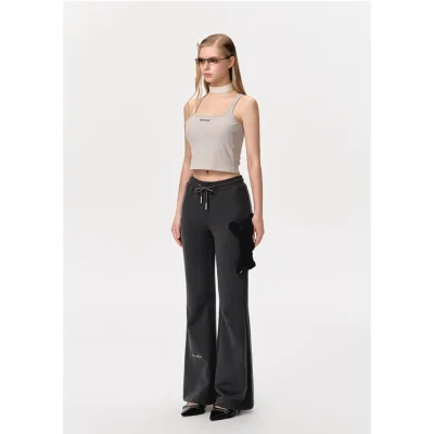 13DE MARZO Doozoo Flare Jeans Black - Image 3