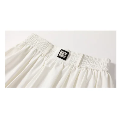 REVAN Soft Kapok Pleated Skirt White - Image 7