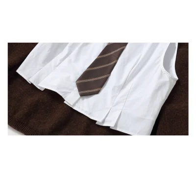 REVAN Collegiate Knit Two-Piece Set Brown - Image 7
