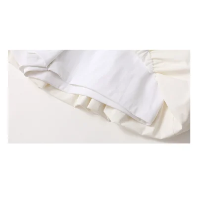 REVAN Soft Kapok Pleated Skirt White - Image 9