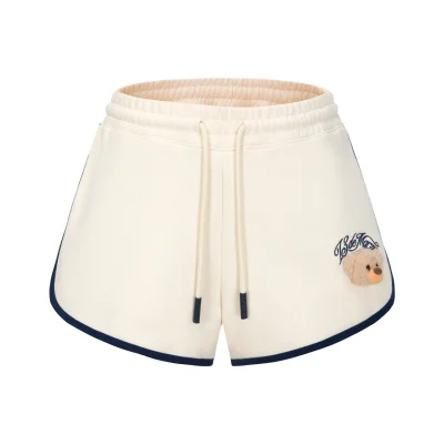 13DE MARZO Mini Bear Shorts Beige