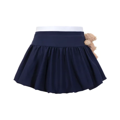 13DE MARZO Bear Sailor Bud Skirt Navy Blue - Image 5