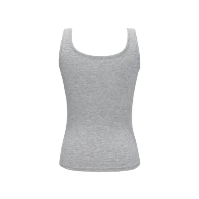13DE MARZO Bear Basic Tank Grey - Image 6
