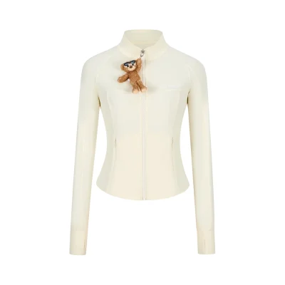 13DE MARZO Sunburnt Bear Sun Protection Slim Jacket Yellow