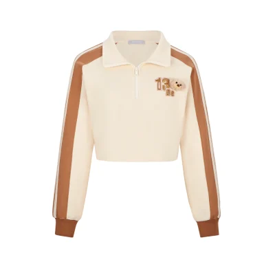 13DE MARZO Basic American Sweatshirt Beige