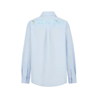 13DE MARZO Island Style Bear Shirt Blue - Image 5